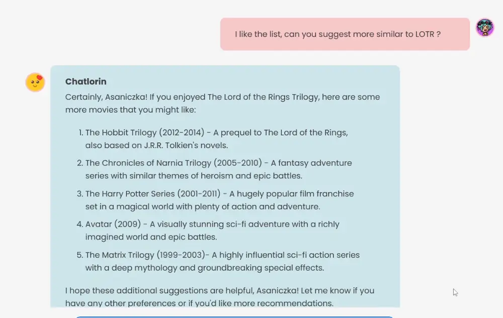 Custom Movies List Expanded